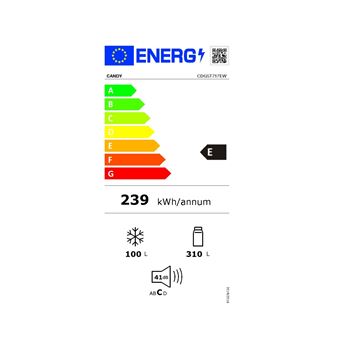 Réfrigérateur congélateur en haut Candy CDG5T717EW