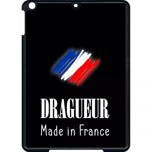 Coque tablette My-Kase pour iPad Air - dragueur made in france fond noir - Plastique Noir