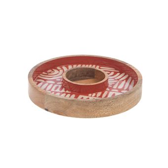 Plat apéritif rond Abel 25 cm - Amadeus - Marron - Bois - 1