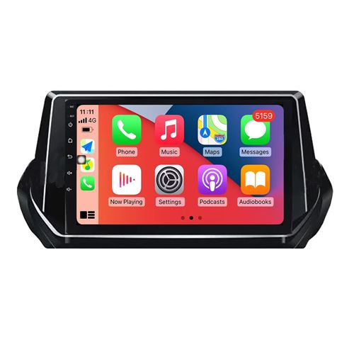 Autoradio CarPlay RoverOne Android 2Go RAM 32Go ROM GPS Bluetooth pour Peugeot 2008 208 2019 - 2022