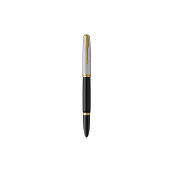 Stylo Plume Parker 51 Vintage - Rare, Cartouche Ou Piston Amovible, Résine Marron, Acier