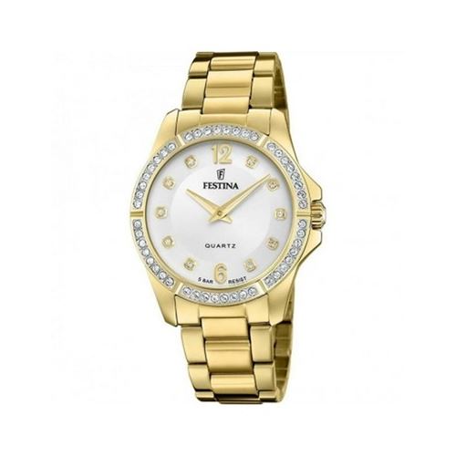 Montre Femme Festina 02-017MADEMOISELLE F20596-1 - Bracelet Acier Dor&eacute;