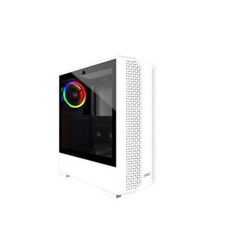 MRED - Boîtier PC Gamer ATX - Blanc RGB Dream Eyes - 1