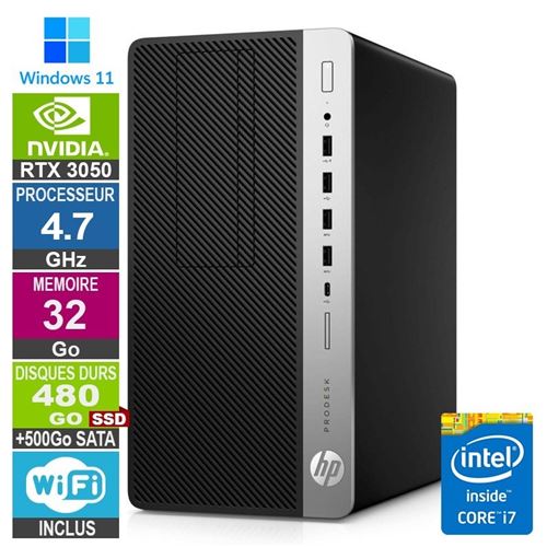 PC Gamer Lpg-600G5 i7-9700 4.70Ghz 32Go/480Go SSD + 500Go/Rtx 3050