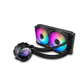 ASUS ROG STRIX LC II 240 ARGB - Système de refroidissement liquide de processeur - Taille de radiateur : 240 mm - (pour : AM4, TR4, LGA1200, LGA1700, AM5, LGA115x Socket) - base cuivre - 120 mm - 1