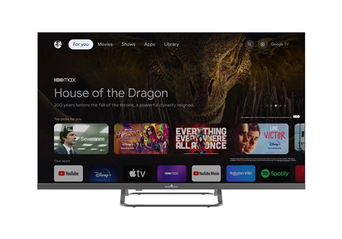 Smart Tech TV LED HD 32 (80 cm) Smart TV Google 32HG01V HDMI, USB, Résolution 1366 * 768