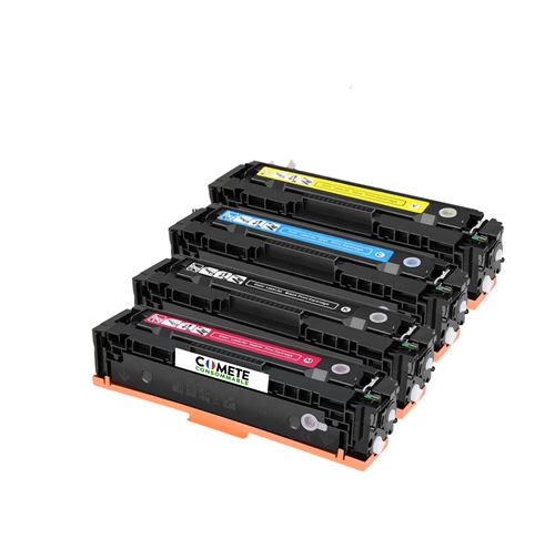 Non Communiqué Jaune Cyan Magenta Noir Comete - 415X - 4 Toners Compatibles Hp 415X Pour Imprimante Hp - Marque Française