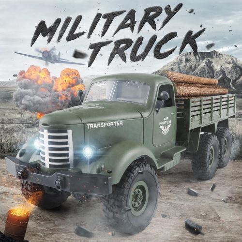 JJRC Q60 RC 01h16 2.4G 6WD Remote Control a roulé hors-route militaire Camion voiture RTR Pealer4087