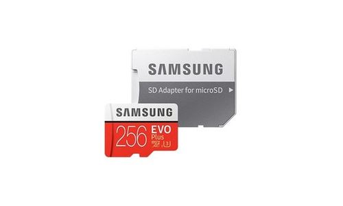 Carte mémoire SAMSUNG MSD EVO PLUS 256 GO +ADAP Carte Memory Stick Carte MSD