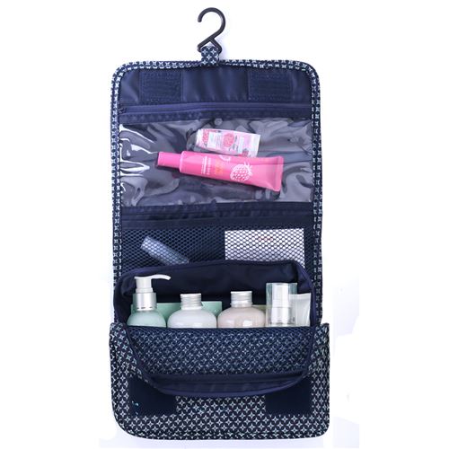 Trousse de toilette pliable Pour voyage-Bleu foncé