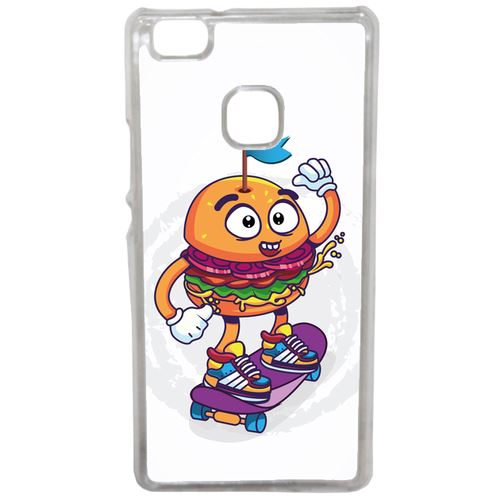Coque Burger Fond Oblanc Compatible Huawei Mate 9 Lite Transparent
