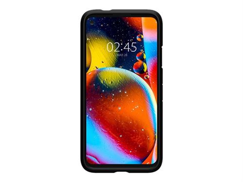 Spigen Tough Armor - Achterzijde behuizing voor mobiele telefoon - polycarbonaat, thermoplastic polyurethaan (TPU) - zwart - voor Google Pixel 4a