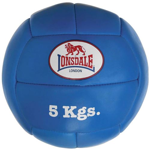 LONSDALE Ballon médicinal 5 kg Cuir Bleu