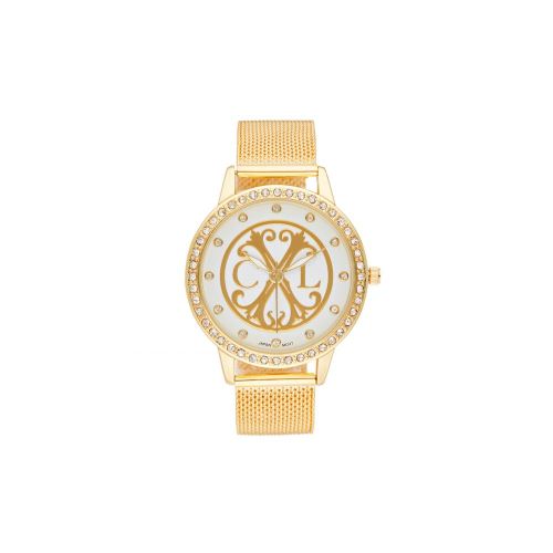 Montre Femme CXL à Quartz Cadran Doré/Blanc 36 mm Et Bracelet Doré En Maille CXLS18032-GB