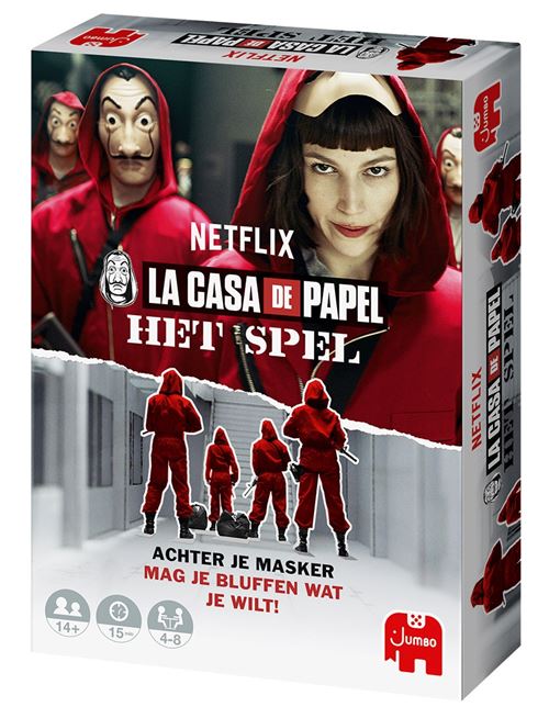 Jumbo jeu de société La Casa de Papel The Game 14 x 19 cm