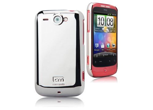 Case-Mate Barely There - Beschermhoes voor mobiele telefoon - plastic - metallic zilver - voor HTC Wildfire