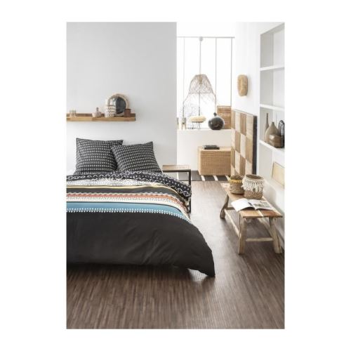 TODAY Parure de couette Sunshine 1.5 - 100% Coton - 220 x 240 cm - Noir et blanc