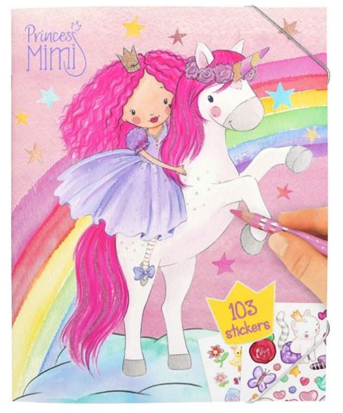 Princess Mimi livre de coloriage filles papier 31 cm