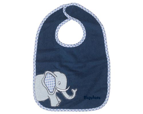 PLAYSHOES - 507401 - BAVOIR À FERMETURE SCRATCH - ÉLÉPHANT
