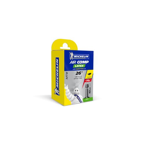 Chambre air vtt 26x1.75/2.10 vs michelin c4 latex (26-8m)