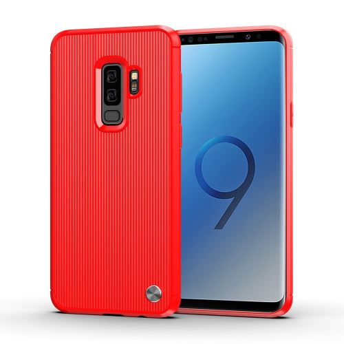 Coque en TPU Bande rouge pour votre Samsung Galaxy S9 Plus