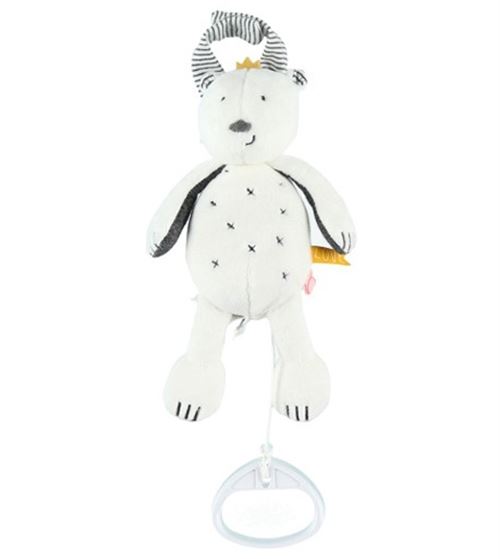 gaby & sam - peluche musicale sam 15 cm - matiere veloudoux