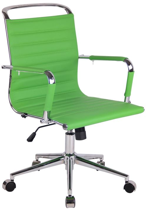 Chaise de Bureau Barton en Similicuir avec Design moderne et épuré - Couleur Vert