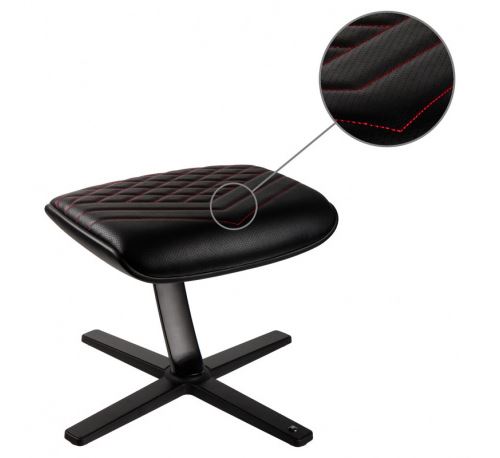 Repose Pieds NoblesChairs pour Chaise Gamer - Noir/Rouge/Simili Cuir