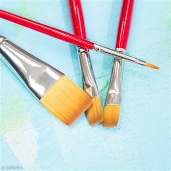 Pinceau Iris Gold Pébéo - Plat - N° 18 - Pinceaux - Achat & Prix