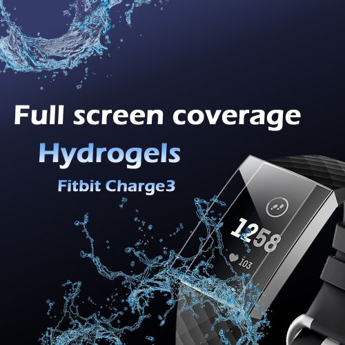 5PC 3D Film Hydrogel protection écran transparent Film pour Fitbit Charge 3