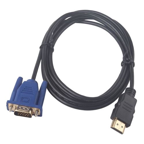 Câble HDMI Trixes mâle 1.8 m vers VGA - Chargeur et câble d'alimentation PC  - Achat & prix