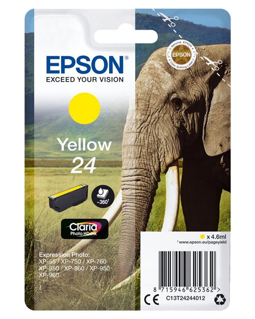 Epson 24 - jaune - originale - cartouche d'encre