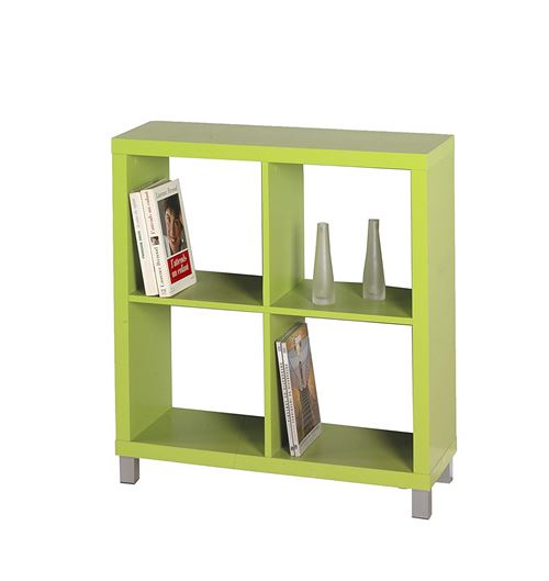 4 étagère Kubox verte creux