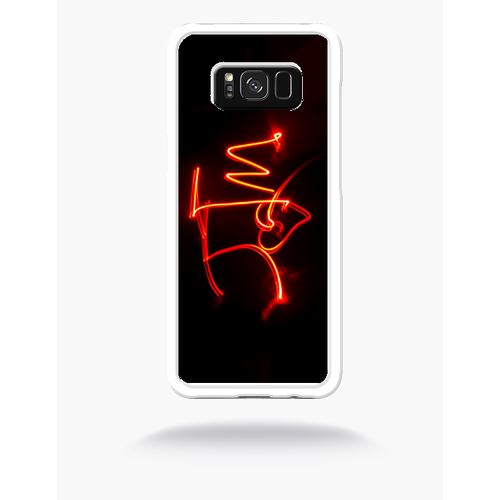 Coque Jtm Coeur Love Feu Compatible Samsung S8 Bord Transparent