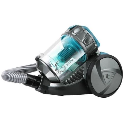 Taurus Dynamic Eco Turbo Aspirateur Sans Sac - 700 W - Capacite 2 L - Bleu Et Gris