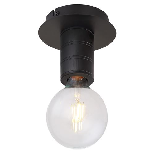 Spot plafonnier design métal Hermine - 1 Ampoule - Noir