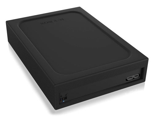 ICY BOX IB-256WP Boîtier Externe avec Interrupteur de Protection d'écriture pour 1x 2.5 Pouces HDD/SSD, USB 3.0 (UASP), Couvercle