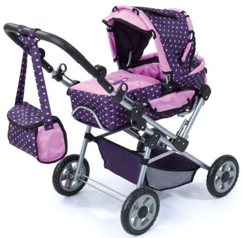 Bayer voiture poupée Trendsetter violet / rose 80 cm