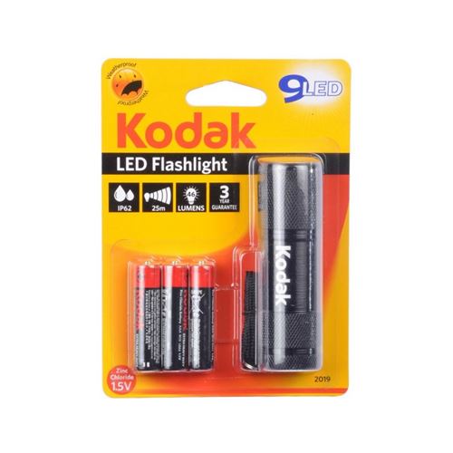 Kodak Lampe Torche 9 Led Flashlight 8Cm Noir