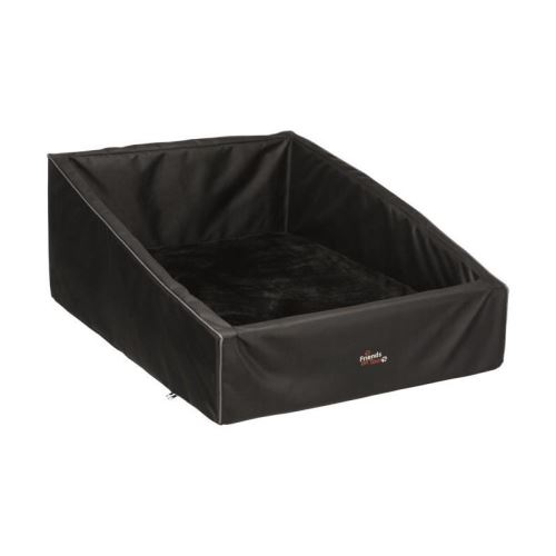 trixie lit pour coffre de voiture 75 × 57 cm - noir - pour chien