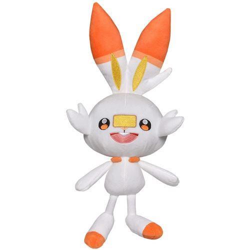 Pokémon peluche Scorbunny 20 cm junior blanc/orange