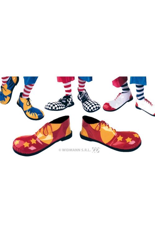 Chaussures de clown adultes assorties usage externe
