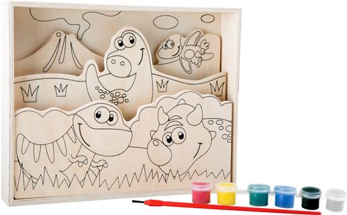 Images À Colorier En Bois Mes Premiers Dinos