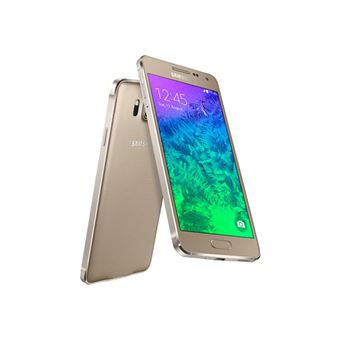 Samsung Galaxy Alpha - 4G smartphone - RAM 2 Go / Mémoire interne 32 Go - écran OEL - 4.7" - 1280 x 720 pixels - rear camera 12 MP - or givré