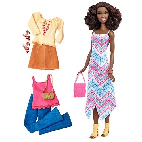 Mattel - dtf08 - barbie - fashionistas - tenue boho - poupée mannequin + accessoires de mode
