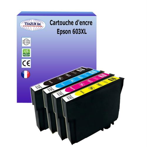 Cartouche d'encre européenne 603XL 603, pour imprimante Epson XP2100,  XP2105, XP2150, XP2axes, XP3100, XP3105, XP3150