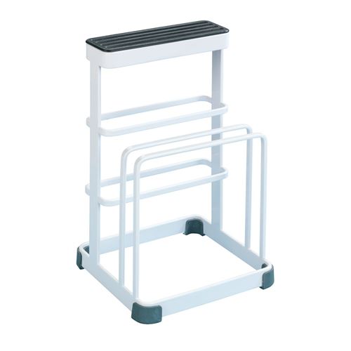 Porte-couteaux et planche en métal Ulgo - Blanc