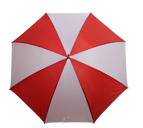 Yello Parapluie Golf 130 cm polyester rouge / blanc