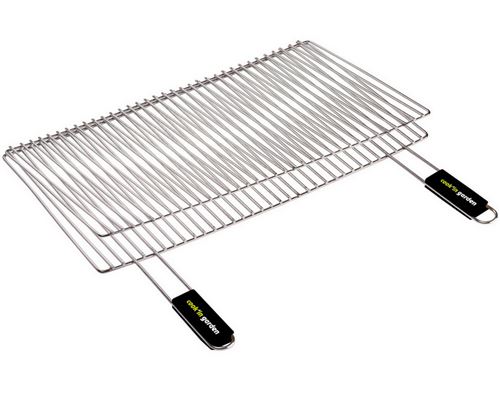 Non Communiqué Inox Grille Double 60X40cm Cook'in Garden Gr026