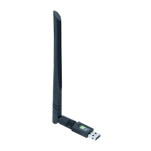 Adaptateur Wifi AC600Mbps Sans Fil Dual Bande 2.4 / 5Ghz USB 2.0 Dongle Wi-Fi avec Antenne à gain élevé pour PC / Laptop